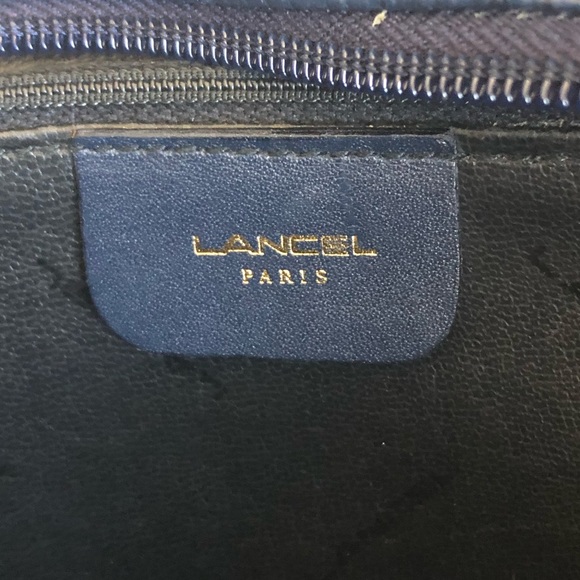 Lancel Paris Vintage Leather Shoulder Bag EUC Authentic Made in Italy ~1994 - Picture 5 of 13